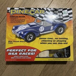 Pinecar Premium Car Kit Blue Venom Racer P3950